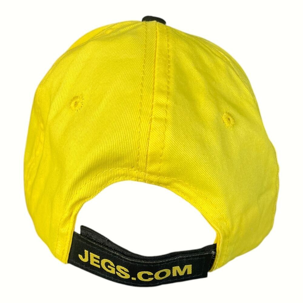 Jegs Men’s High Performance Yellow/Black Adjustable Ball Cap - Picture 4 of 7